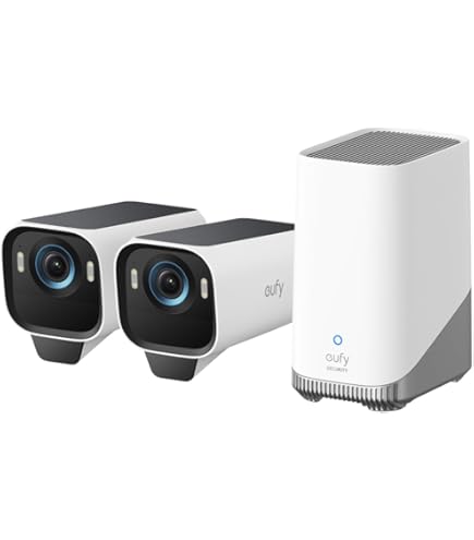 eufy Security S220 SoloCam pacote com 3 câmeras, sistema de